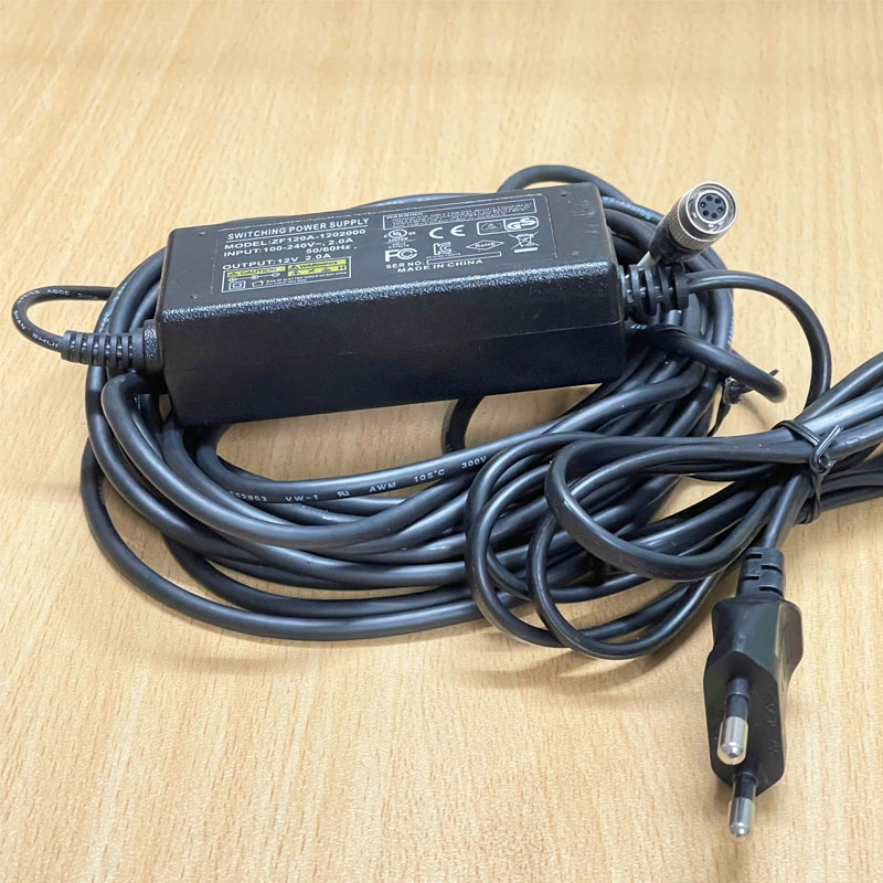 Adapter 12V 2A 24W Shenzhen ZF120A-1202000 Connector Size Hirose HR10A-7P-6S(73) 6 Pin Female Dài 6M For Basler ace2 GigE Power Supply Industrial Camera