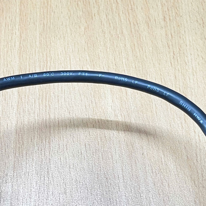 Cáp AEX-J4LMENCBL4.5M-L Dài 4.5M Cable DB15 Pin D-Sub Female Metal to SM-10P 10 Pin Plug Cable SHIN HWA E97577 80°C 300V 24AWG X 3P For Servo Motor Encoder