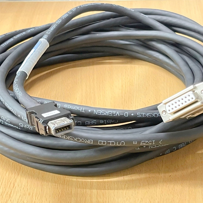 Cáp DB15 Pin D-Sub Female Metal to SM-10P 10 Pin DSK DEIE-LD277A-M10 BRoCKSKES D-VIERSEN Thomas Cable SAB Clean SD 788 C TP 7X2X0,25mm² dài 10M