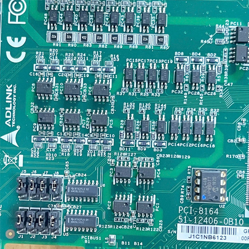 Card ADLINK PCI-8164 51-12406-0B10 Advanced 4-axis Servo & Stepper Motion Controller Digital I/O Card Connector SCSI 100 Pin Female