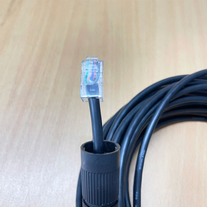 Cáp Camera Hanwha RJ12 6P6CSHIELDED to RJ45 8P8C SLA-T2480V Dài 15M