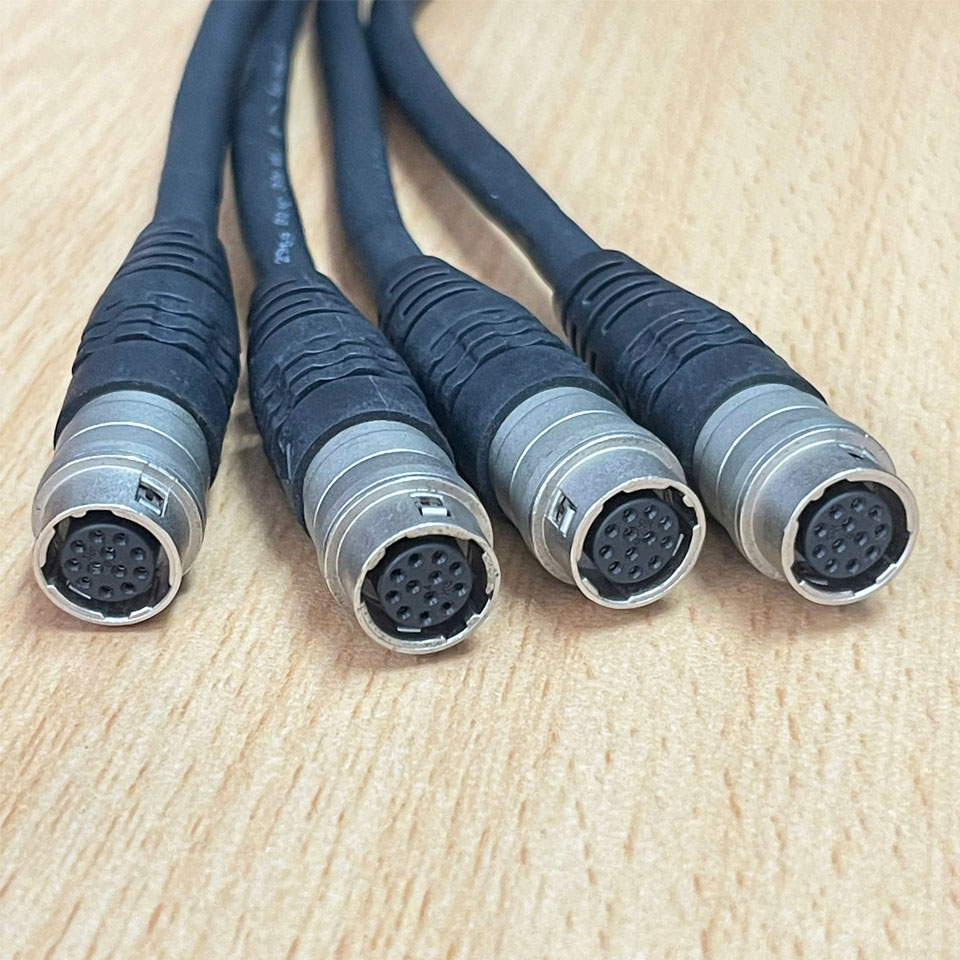 Cáp Cognex 300-0232-015R Dài 60Cm Cable DB26 Male to 4 Port Hirose 12 Pin HR10A-10J-12S Female Splitter Hàng Original Tháo Thiết Bị