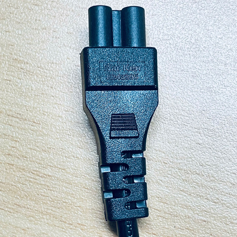 Dây Nguồn 3 Chân 2 Dẹt 1 Tròn NEMA 5-15P to C5 Power Cord NANKE COS102M E248395 XD-0018 10A 125V 3x0.824mm² Length 1.8M