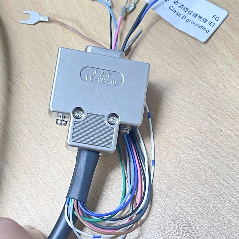 Cáp Keyence OP-87528 Control Cable Dài 5M Hirose HR10A-10TP-12P(73) 12 Pin Male to DB9 Female For Keyence 1D/2D Code Reader Scanner