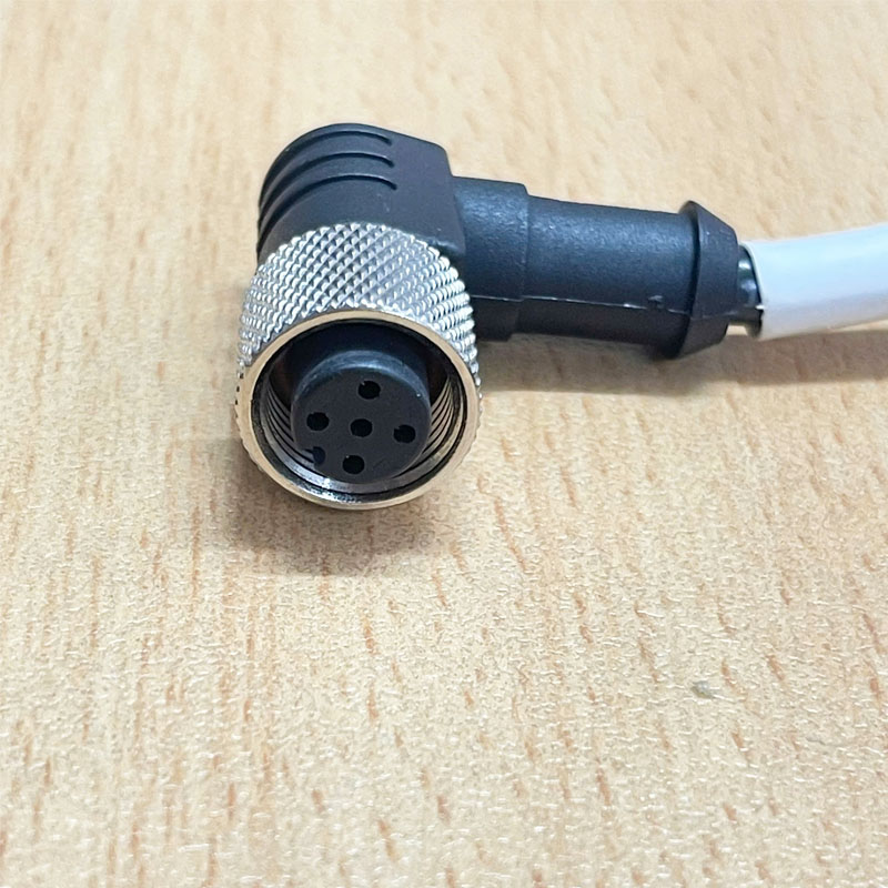 Đầu Jack Original Connector M12 A-Code 5 Pin Female Right Angle Plug
