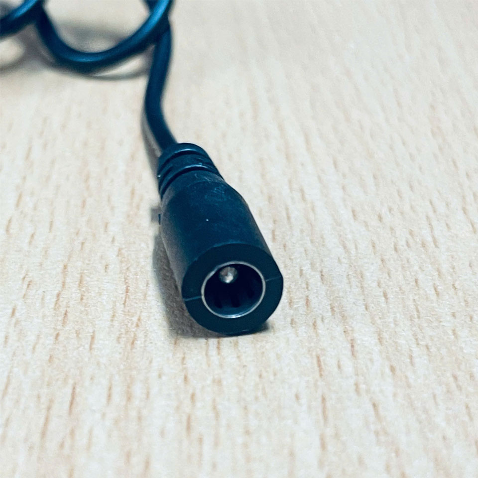 Dây Nối Dài DC Đực-Cái DC Power Cable 5.5mm x 2.1mm Male to Female PVC Black Length 0.9M