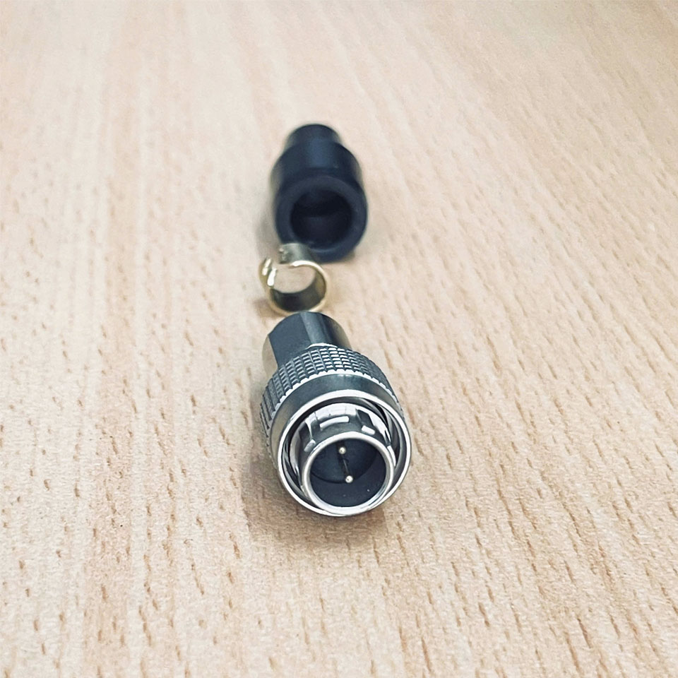 Rắc Hàn Hirose Jack Connector HR10A-7P-2P(73) 2 Pin Male Push-Pull Mini Cable 2A 140VDC IP67 For Camera