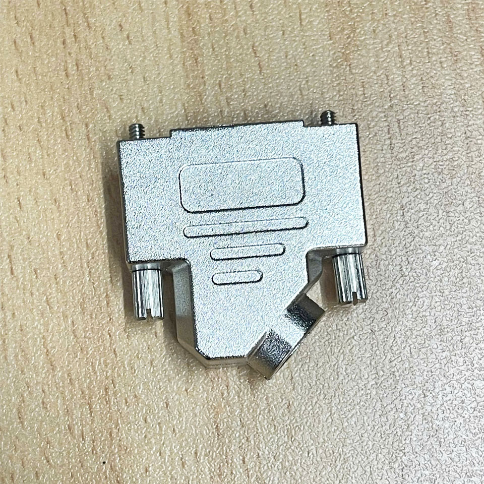 Vỏ Ốp Original Amphenol CONEC 165X02699X D-Sub DB15 Metal Hood Connector Silver 45° Shielded Metallized Niken Crews