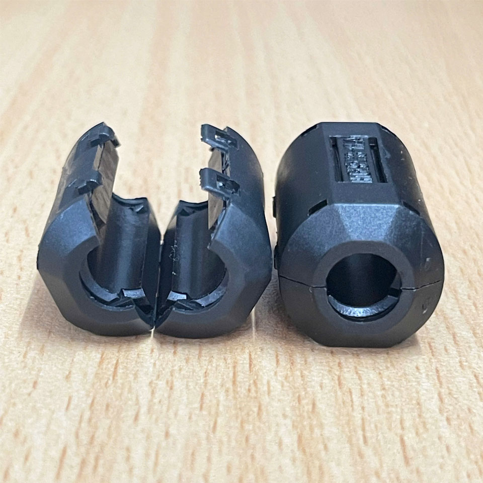Bộ Lọc Khử Từ Kẹp Dây Chống Nhiễu Ferrite Cable Ferrite Filter OD 0.354''9mm For Machine AR,AF