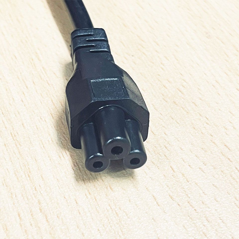 Dây nguồn 3 Chấu Chuẩn Chéo Vuông Góc  AC Power Cord Australia & China IEC60320 IEC C5 10A 250V 3X0.75mm Length 1.3M