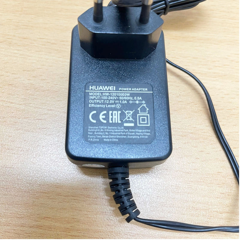 Chuyển nguồn Adapter HUAWEI 12V - 1A 12W HW-120100E0W Chân cắm DC Size 5.5mm x 2.1mm