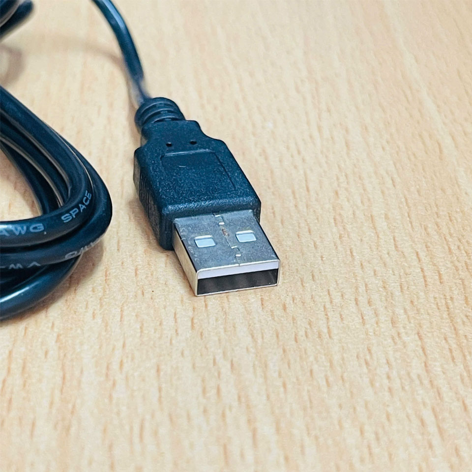 Cáp USB to 5V DC Power Supply Cable Dài 1.1M Jack DC Plug Size 5.5mmm x 2.5mm