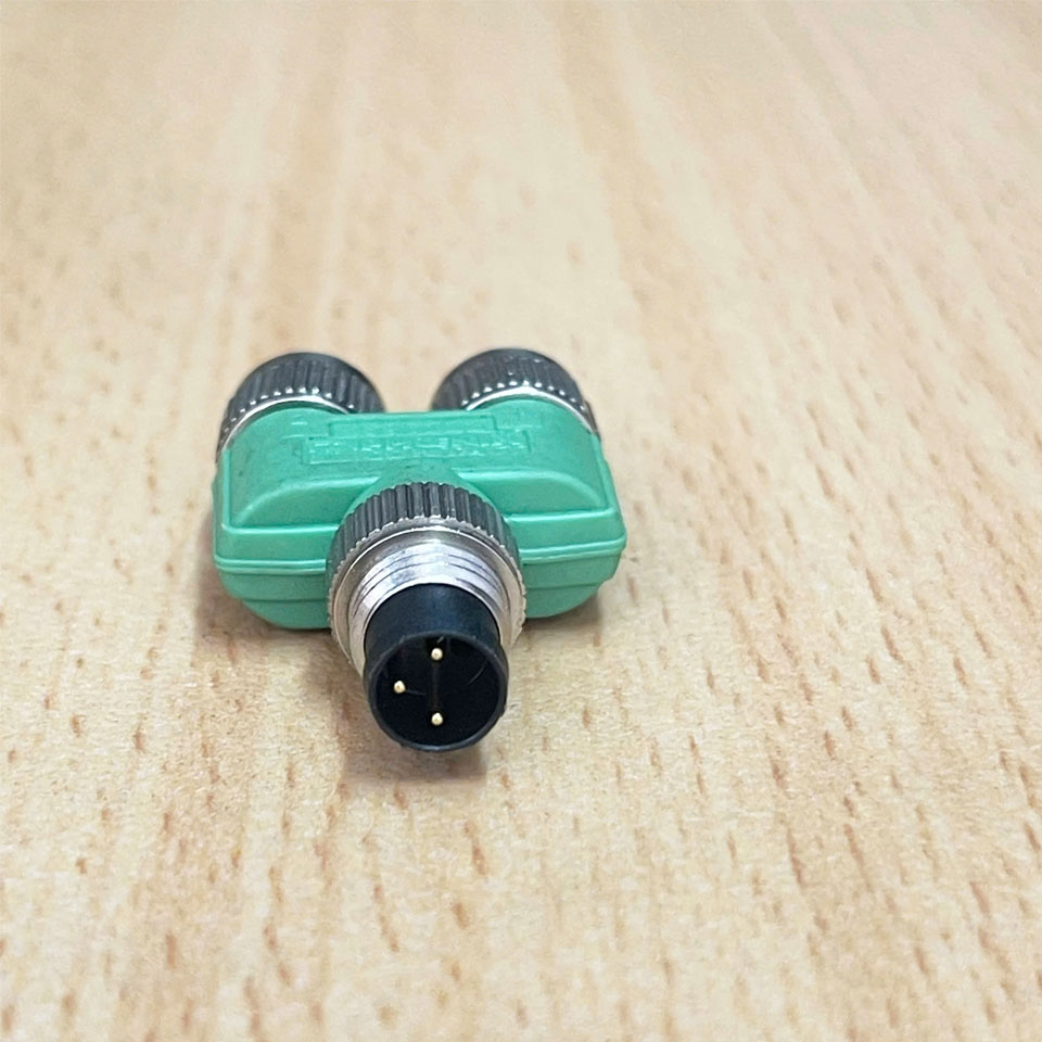 Đầu Nối Chữ Y PHOENIX CONTACT A Code M8 3 Pin M8 Y Splitter Coding A Coded 3 Pin Male to 2xFemale Screw Locking Circular Connectors