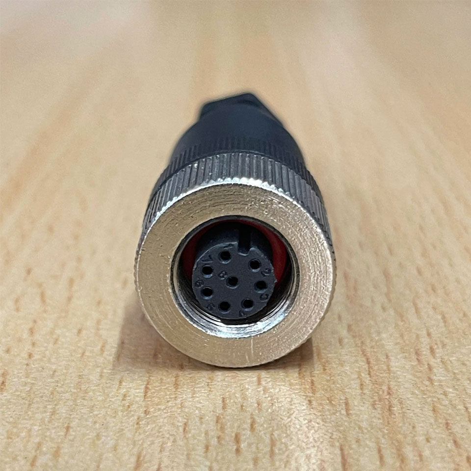 Đầu Nối M12 A-Code 8 Pin Female Field Termination Connector For Sensor Camera Industrial