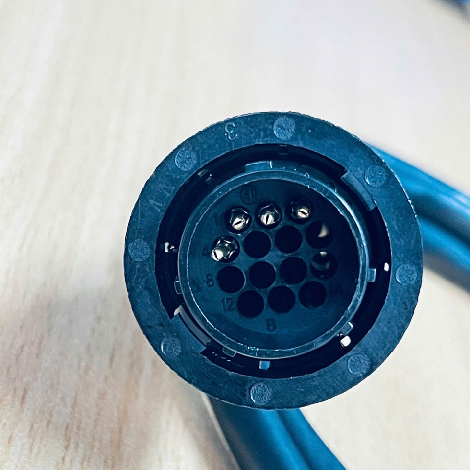 Cáp 1M 3.3ft SMEMA COM 12-44144_B_E03KD + Connector AMP 182649-1 SMEMA 4 Pin Male to Male Cable E41447 2464 VW-1 HITACHI-T Use Signal Control Between Machines in SMT Line Samsung Hanwha Fuji.