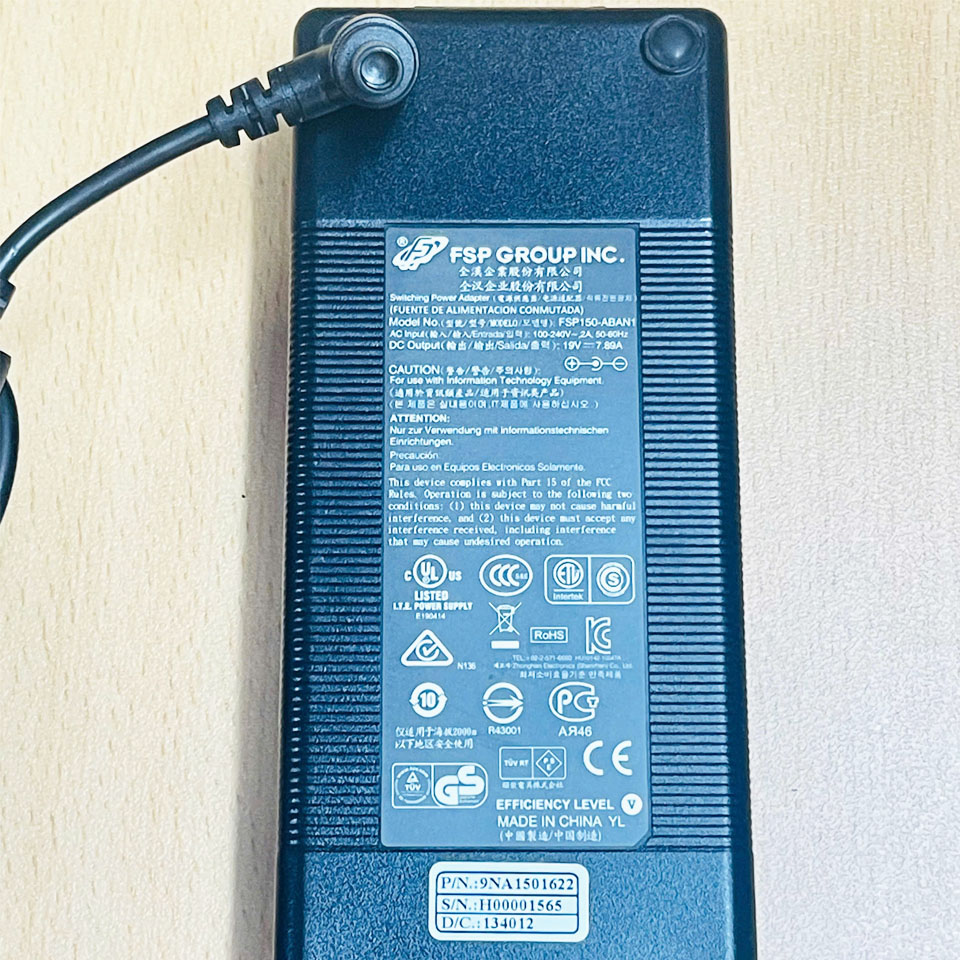 Adapter 19V 7.89A 150W FSP150-ABAN1 IEC C14 Plug Jack DC Power Connector Tip Size 7.4mm x 5.0mm Dùng Cho Máy Tính ALL - in - 0ne