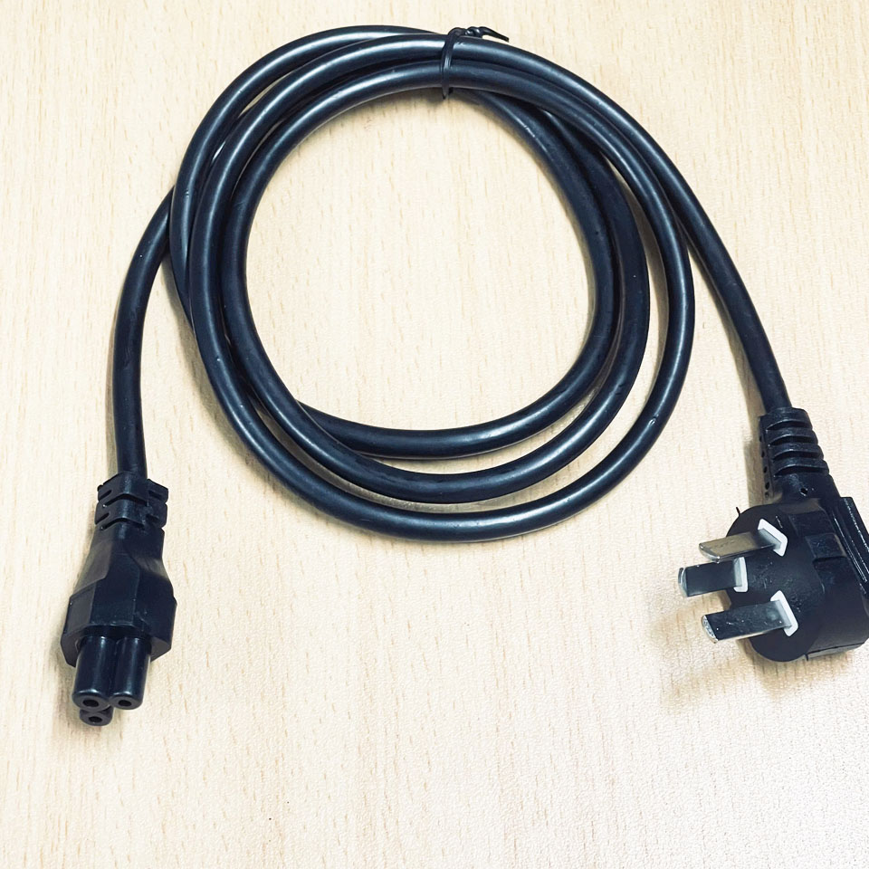 Dây nguồn 3 Chấu Chuẩn Chéo Vuông Góc  AC Power Cord Australia & China IEC60320 IEC C5 10A 250V 3X0.75mm Length 1.3M