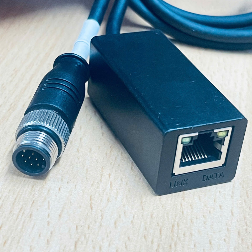 Bộ Chuyển Đổi Tín Hiệu ICWN-ENETIOP-2MB Serial Server Device A-Code 12 Pin Male RJ45 Female to RS485 RS422 Industrial Ethernet I/O Cable For ICW ICW70 Industrial Barcode Reader