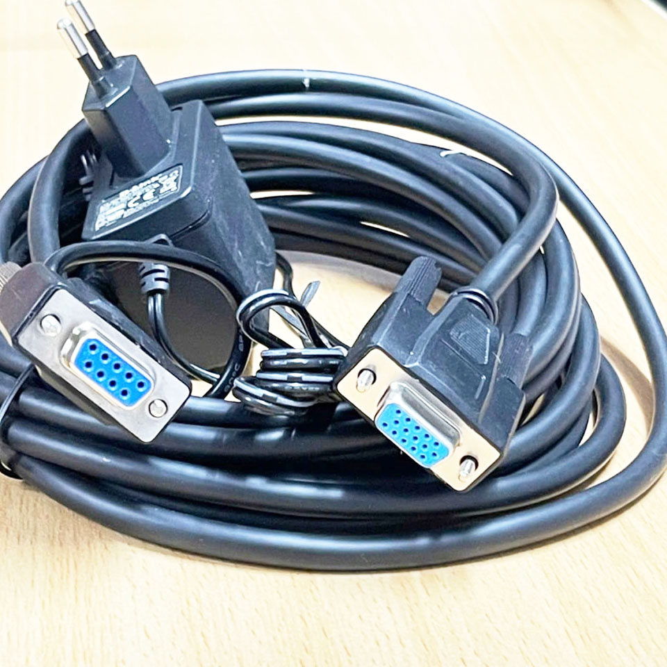 Bộ Cáp Và Sạc Máy Quét Mã Vạch Honeywell 52-52557-3-FR Cable RS232 DB9 Female 3M Coiled 5V External Power For Honeywell Vuquest 3320g Vuquest 4980 Vuquest 3310g