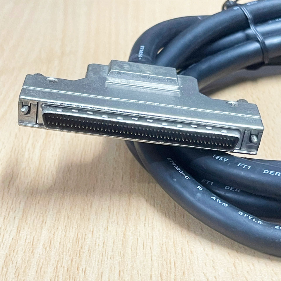Cáp SCSI HPDB 100 Pin Male to Male Cable Dài 2.1M Straight Through Black For Motion Controller Card I/O servo Controllers Mitsubishi, Advantech, ADLINK, or ICP DAS with Relay Terminal Boards.