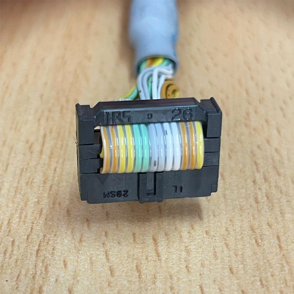 Cáp LEC-CN5-1 SMC (11RHFD7) Dài 1.5M Cable IDC HRS 26 Pin Female Pitch 1.27mm to 26 Core Flying Leads Cable HITACHI E41447-HCV For Connecting a Stepper Motor Controller or Driver LECP6 LECA6 Series to a PLC.
