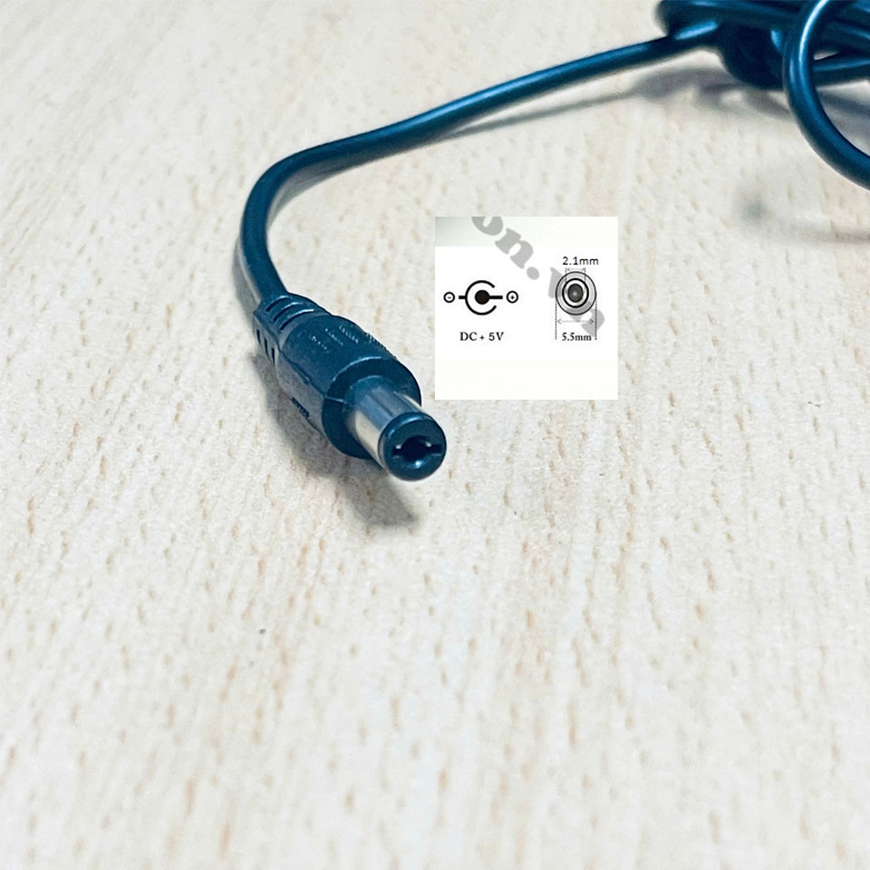 Dây Nối Dài DC Đực-Cái DC Power Cable 5.5mm x 2.1mm Male to Female PVC Black Length 0.9M