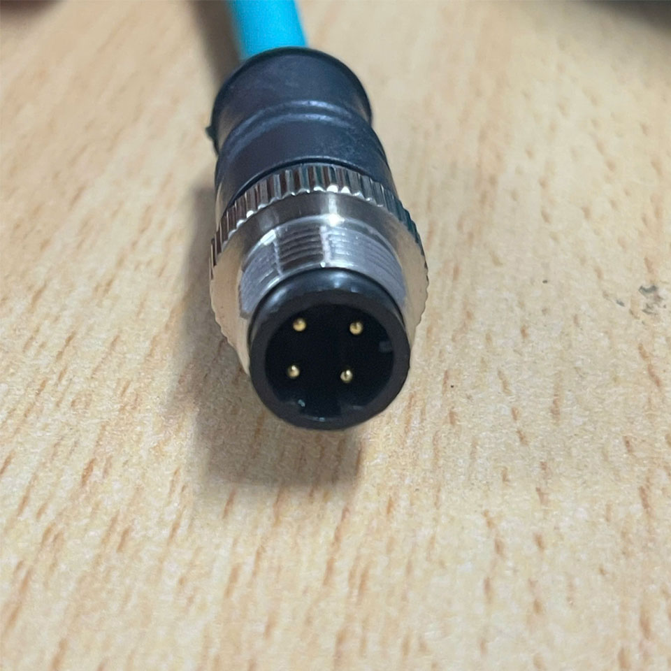 Cáp Mencom MDE45WB-4MSP-RJ45S-20M Shielded Industrial Ethernet Ethernet Dài 20M Cable M12 4 Pin D-Coded Male Straight Connector to RJ45 Shielded Plug.