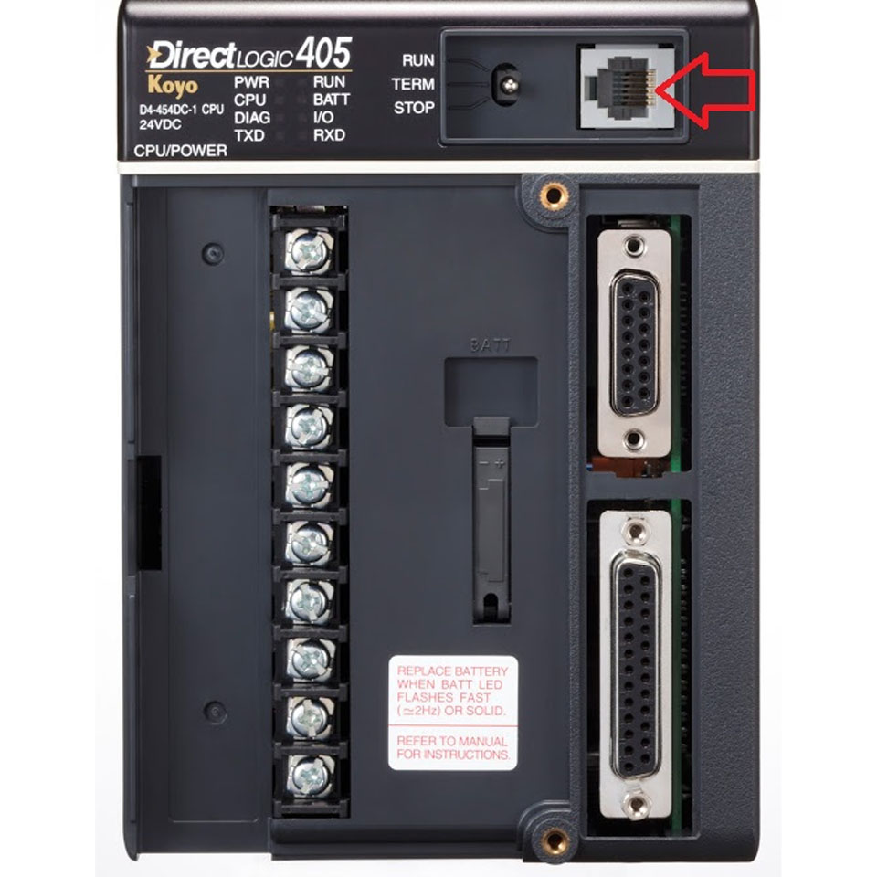 Cáp Lập Trình RJ12 6Pin 6P6C to Com RS232 DB9 Female Kết Nối Điều Khiển PLC Programming EA-MG-PGM-CBL KOYO Direct CPU DL05 DL06 DL105 DL205 D3-350 D4-450 to Computer Dài 1.8M