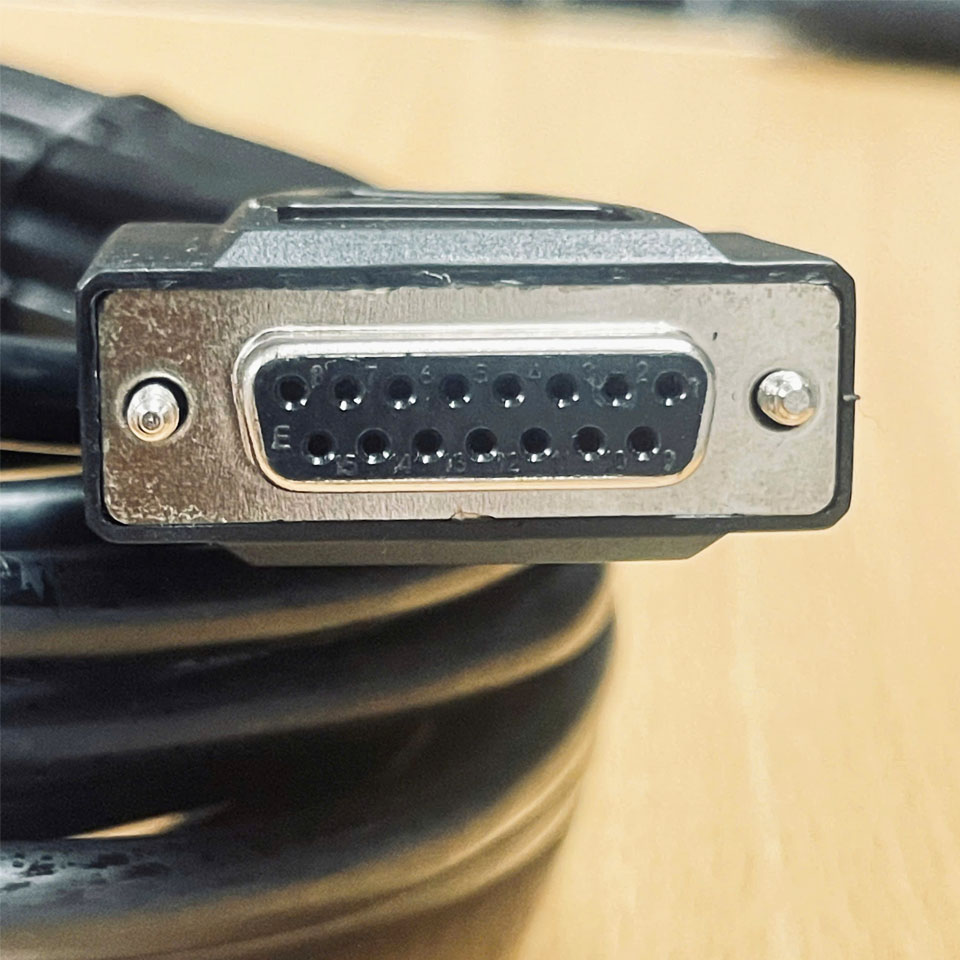 Cáp Điều Khiển DB15 2 Rows D-SUB 15 Pin RS232 Serial Female to 15 Wire Open End Dài 7M