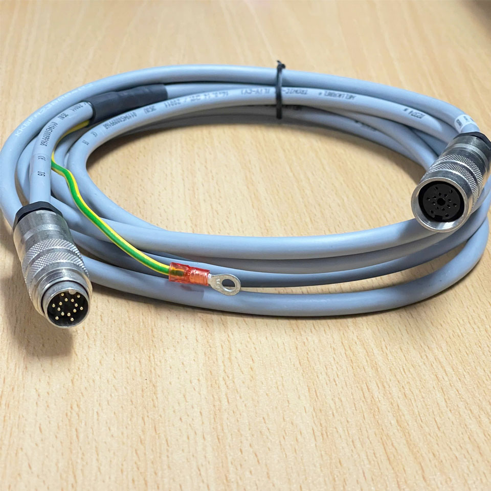 Cáp Mở Rộng Din AISG Original HELUKABEL TRONIC-CY M16 Sensor 14 Pin Male to Female Circular Connector Dài 3.M Shielded Cable I/O Extension cable  HELUKABEL TRONIC-CY (LiY-CY) 16x0,14 QMM  For Sensor Industrial