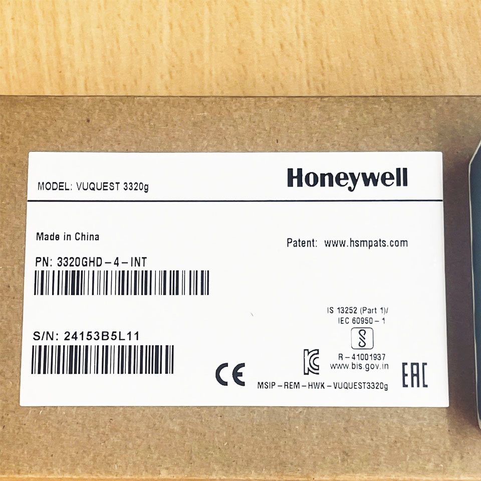 Máy Đọc Mã Vạch VUQUEST 3320 PN:3320GHD-4-INT Honeywell Kèm Cáp USB 52-52559-N-3-FR Barcode Scanner