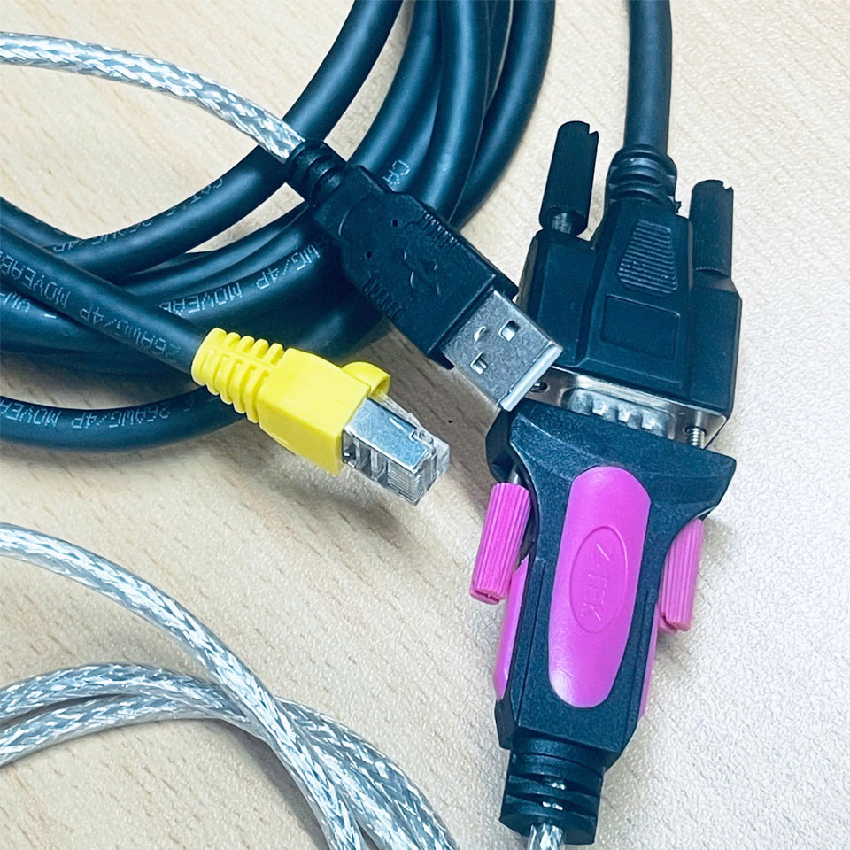 Bộ Cáp Kết Nối USB-S6-L-T00-3.0 Dài 3M Cable USB to Com FTDI Chip USB to Serial Adapter + RJ45 to DB9 Female For Inovance IS620P 600P SV660N SV630P Series Servo CN3 Port Download Data with Computer Cable