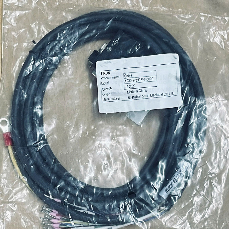 Cáp X230-2(3)DSHI-3000 Dài 3M Connector DB15 HD VGA Male Left Angle to 15 Core Open Ground For Servo INOVACE