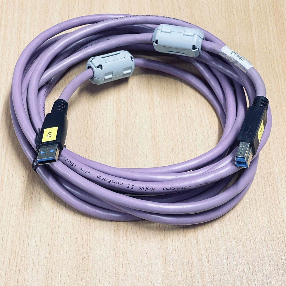 Cáp USB 3.0 STD.A to STD.B Chainflex CFBUS.PVC.068 2x(2xAWG28)+2x(2xAWG28) E310776 AWM I/II A/B FT2 EAC/CTP CE A V/EF USB-Bus conform RoHS-II Length 5M For Scanner or Data Cable