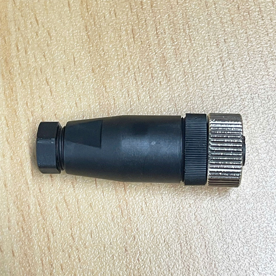 Jack Connector M12 5 Pin Male A-Coded Nickel Plated Screw Terminal Straight For Circular Industrial M12 Connector