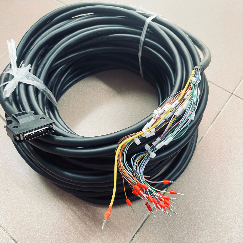 Cáp 20M 65ft DV0P4510 Interface Shielded Cable Connector 3M MDR 36 Pin Male With Screw to 36 Core Ends For I/O Control Panasonic MINAS A4P Series Connector CN X5 Servo Driver