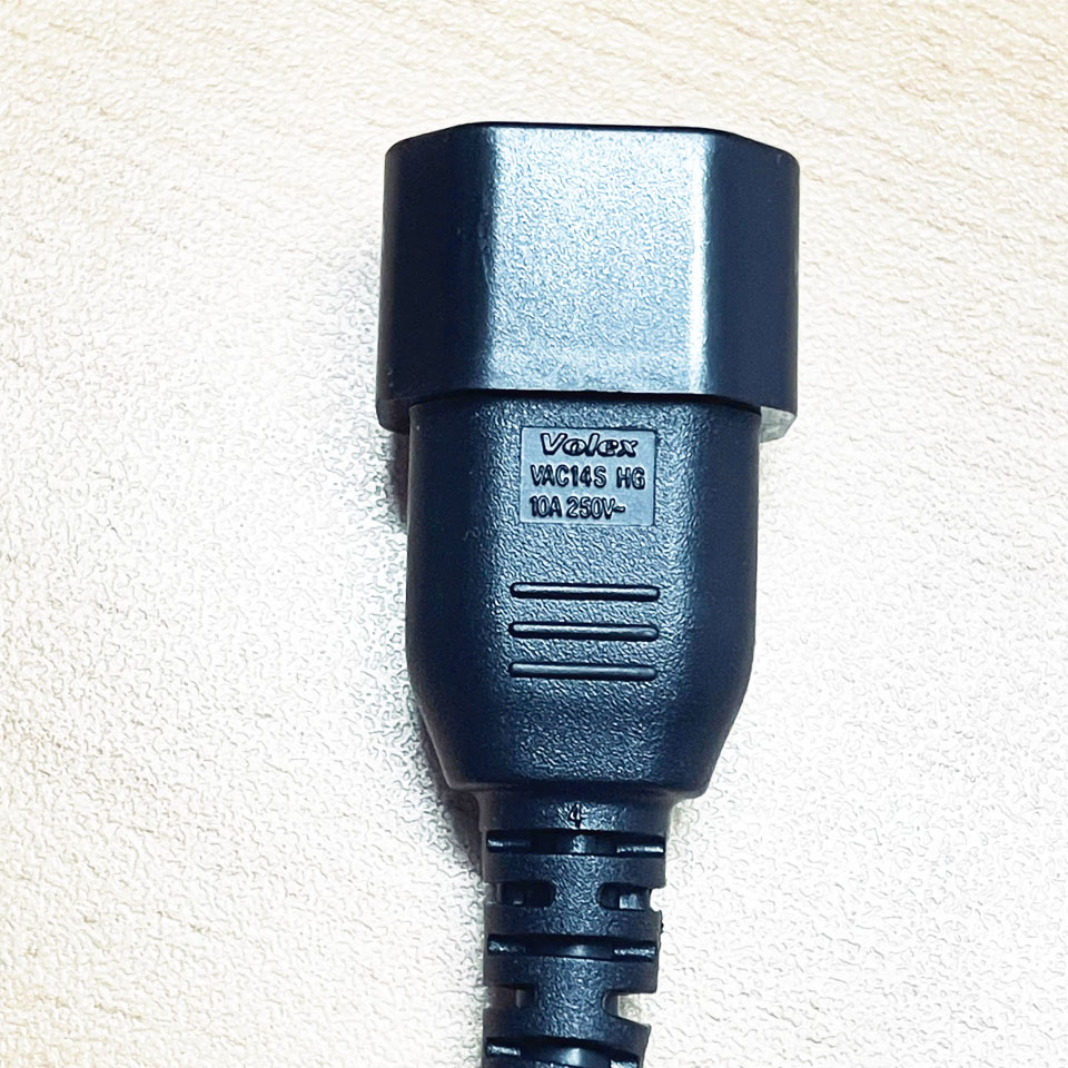 Dây Nguồn C13 C14 Volex V1625 10A 250V 18AWG 3x1.0mm² Dài 4M Dùng Để Kết Nối Nguồn Từ Bộ Lưu Điện UPS, Thanh Nguồn PDU, Thiết Bị Máy Chủ Server, Switch Mạng Hoặc Thiết Bị Y Tế