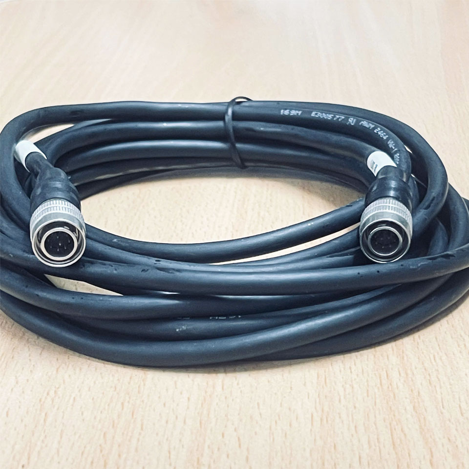 Cáp Hirose 12 Pin HR10A-10P-12P(73) Male to Male Dài 5M For Industrial Basler GIGE AVT Camera Sony Hitachi Panasonic CCD