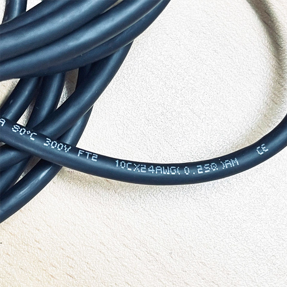 Cáp Điều Khiển Chuyển Động ILSAN E211405 10CX24AWG Cable JST Connector 3x3 Pin Female to 10 Core Open Wire Dài 5M