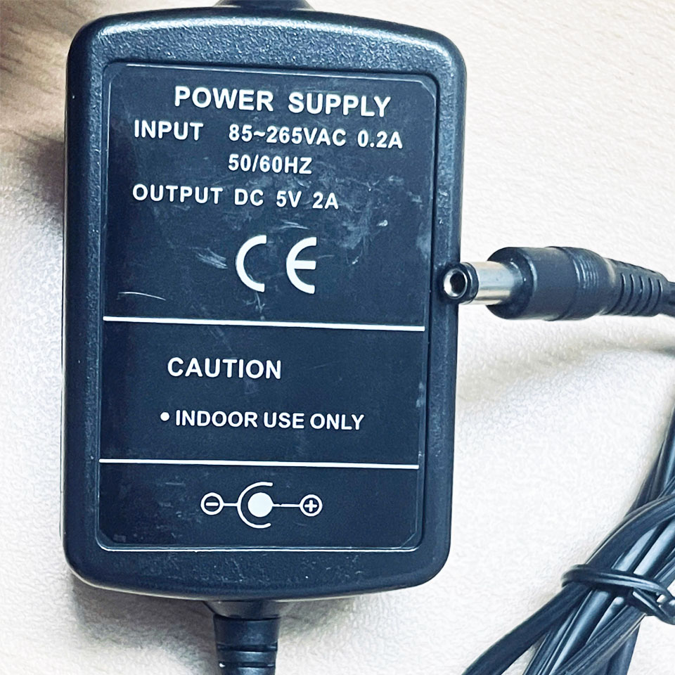 Adapter 5V 2A Power Supply 85-265VAC Connector Tip Size 5.5mm x 2.5mm Dùng Cho Bộ Chuyển Đổi Quang ĐiệnMedia Converter