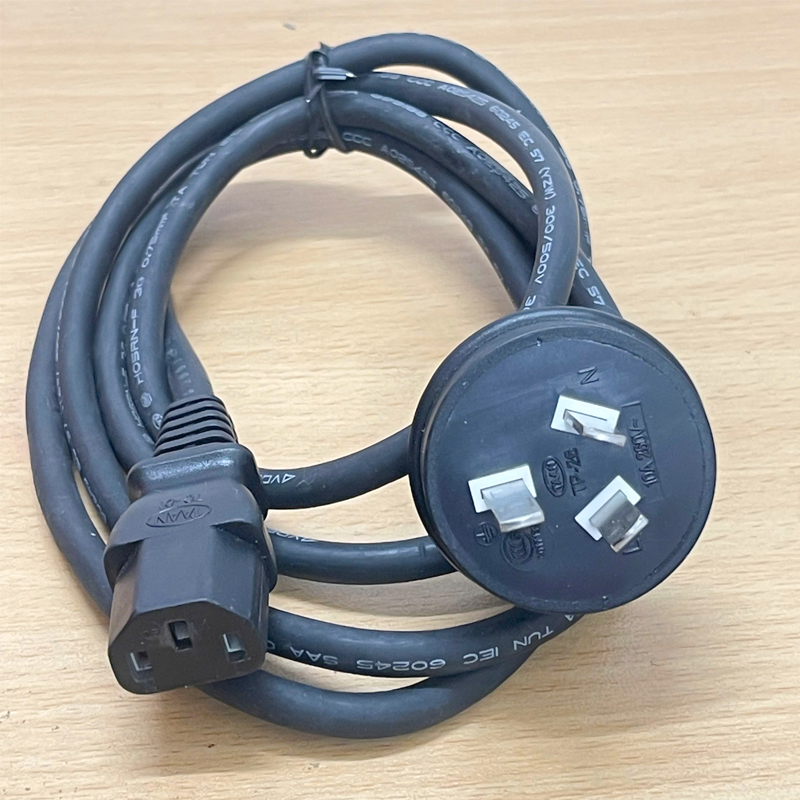 Dây Nguồn TAAN TP-26 A017135 Australia & China Chuẩn 3 Chân Chéo Tam Giác AC Power Cord GB2099 to C13 10A 250V 3x0.75mm² Length 1.8M
