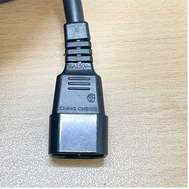 Dây Nguồn IEC 60320 C14 to C15 CHINGCHENG EL-705 E88446 15A 250V 14AWG  3x2.08mm Dài 4M