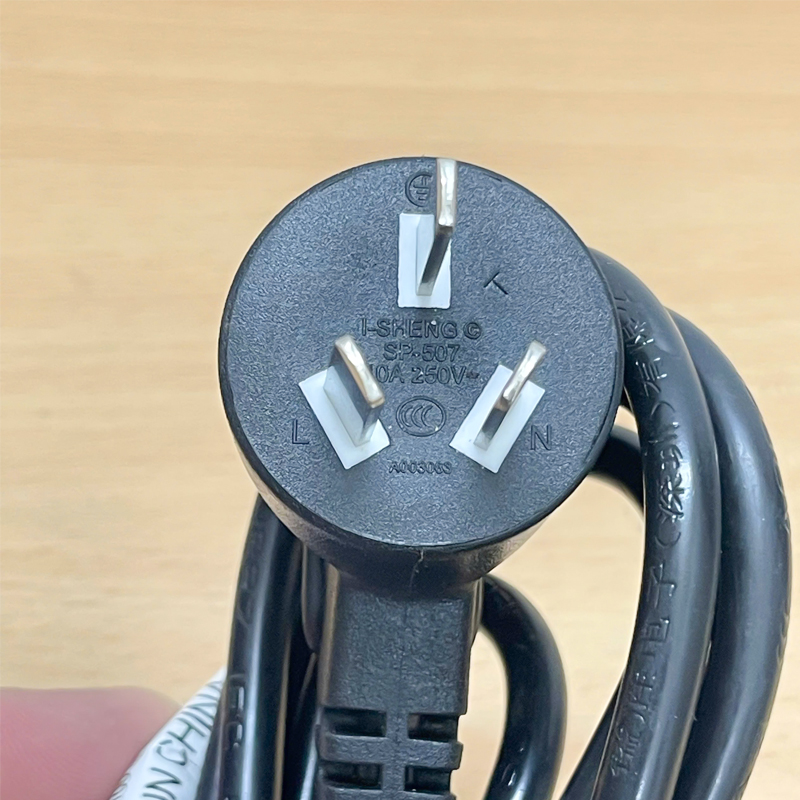 Dây Nguồn Chuẩn 3 Chân Chéo Tam Giác Vuông Góc Ổ Cắm Điện AC Power Cord Australia & China GB2099 to C13 10A 250V 3x0.75mm² Length 1.8M