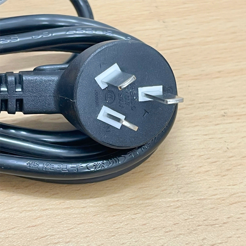 Dây Nguồn I-SHENG SP-507 IS-14 Australia & China Chuẩn 3 Chân Chéo Tam Giác AC Power Cord GB2099 to C13 10A 250V 3x.0.75mm Dài 1.8M