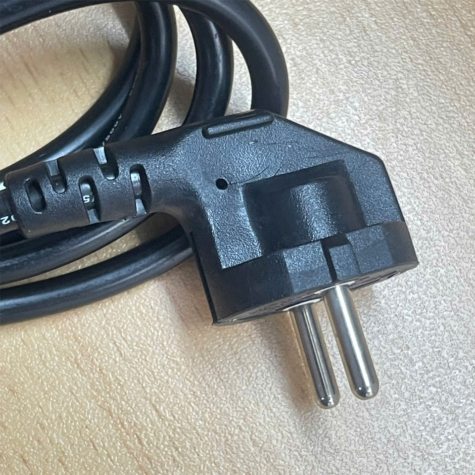 Dây Nguồn BO SUNG BSP-04 European Schuko Power Cord CEE 7/7 to C13 10A 250V 18AWG 3Cx0.75mm² VCTF WON IL OD 7.0mm Korea AC Power Cord Dài 2M