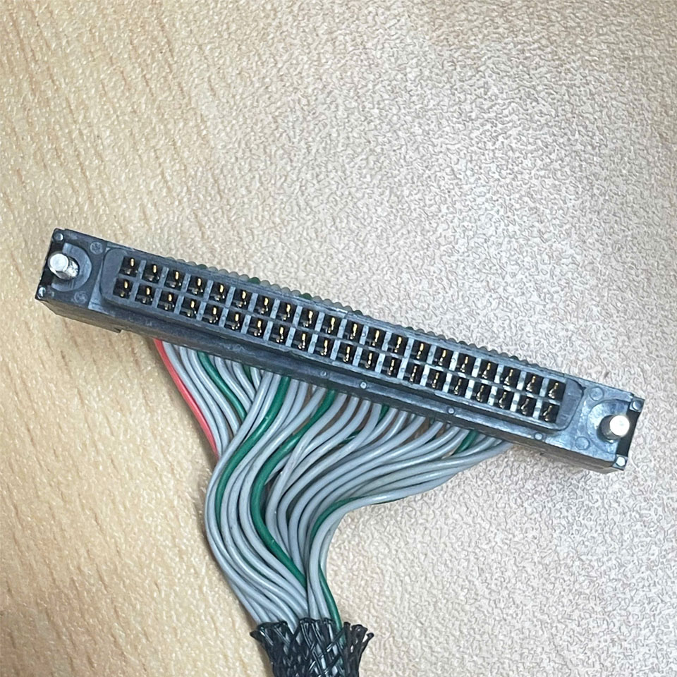 Cáp Bẹ Nhiều Màu  A6CON2 40 Pin to IDC 40 Pin FC 2*20 Pitch 2.54mm Connector Cable Flat Ribbon Data Rainbow Color Dài 70Cm For PLC I/O Cable Control Mitsubishi Q Series witch Terminal Board