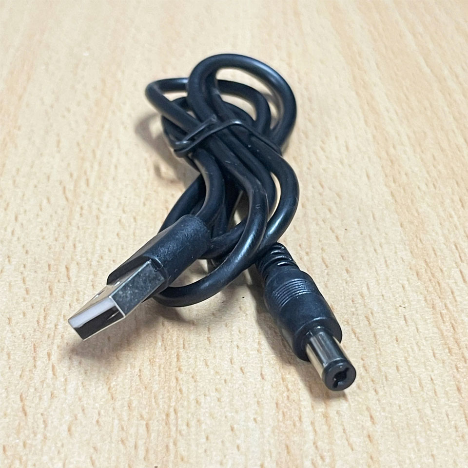 Cáp Chuyển Đổi USB 2.0 to Jack DC 5.5mm x 2.1mm Barrel Jack Power Charging Cable For LED CCTV Camera Router Length 80Cm
