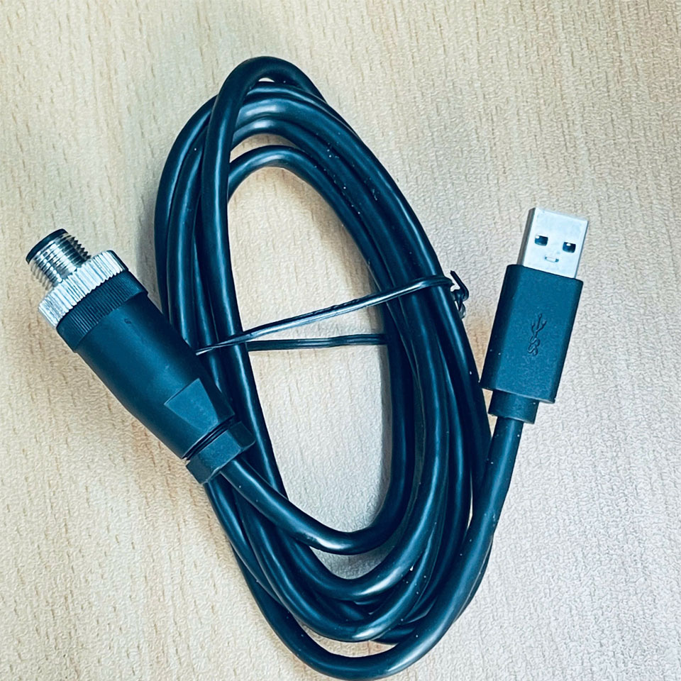 Cáp Chuyển Đổi OEM USB 2.0 Male to M12 4 Pin A-Code Female Dài 1.8M