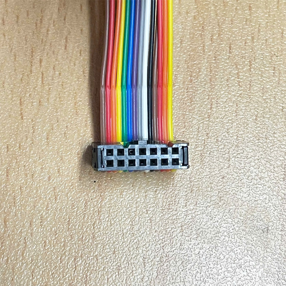 Cáp Ruy Băng IDC 14 Pin 2.54mm Pitch Female to Female Cùng Chiều Cable 10 Color 14-Pins IDC Ribbon For JTAG Programmable Controller Length 1M