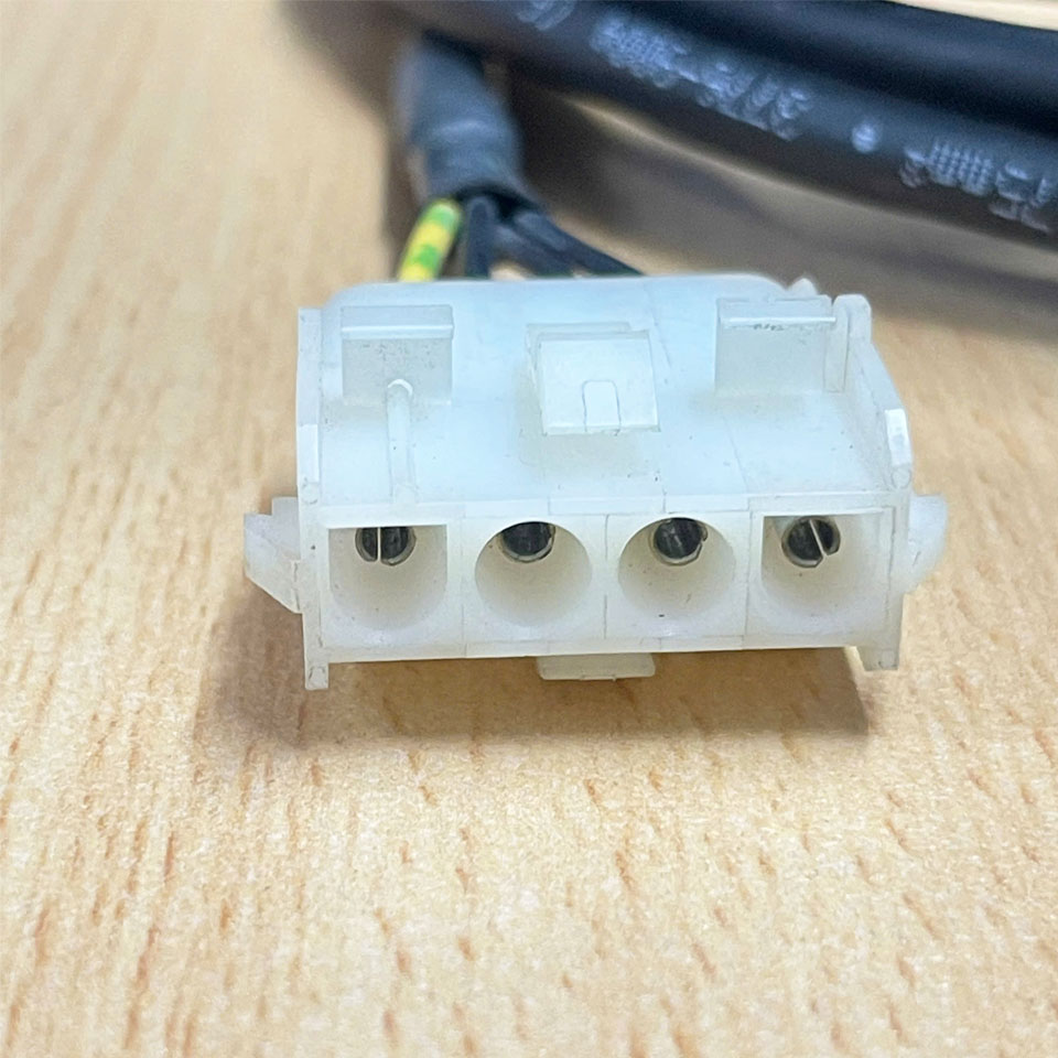 Cáp Nguồn Động Cơ DPMH-2P1 2MA-MO3 Dài 3M Cable Connector WAGO 721 3 Pin Female Molex to Molex 50-84-2042 4 Pin Female For Mitsubishi MR-J3 CNP3 Servo Amp Connector.